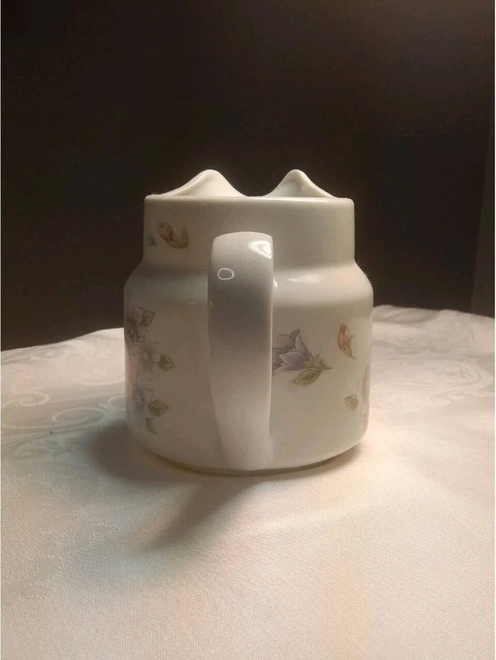 Vintage 1989 FTDA Floral Fine Porcelain Pitcher Especially for You Made in Japan
